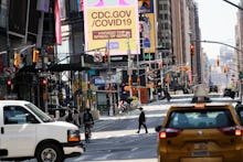 An almost empty street in the US because of coronavirus