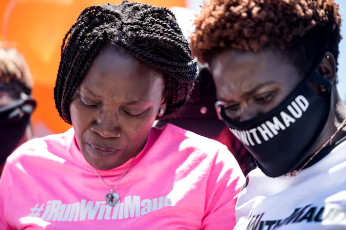 Ahmaud Arbery's mother called on Georgia lawmakers to pass a hate crime bill in an op-ed video for "...
