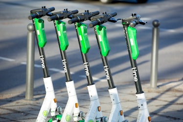 Lime scooters. Data that Los Angeles collects about their usage is at the heart of a new lawsuit.