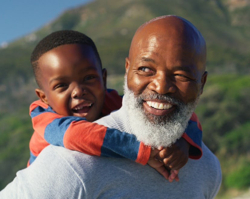 little boy and grandpa, what to write in a father's day card for grandpa