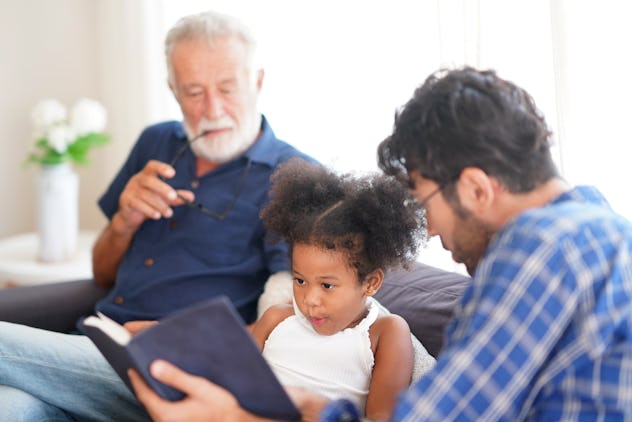 dad, grandpa and kid, things to write in a father's day card for grandfather