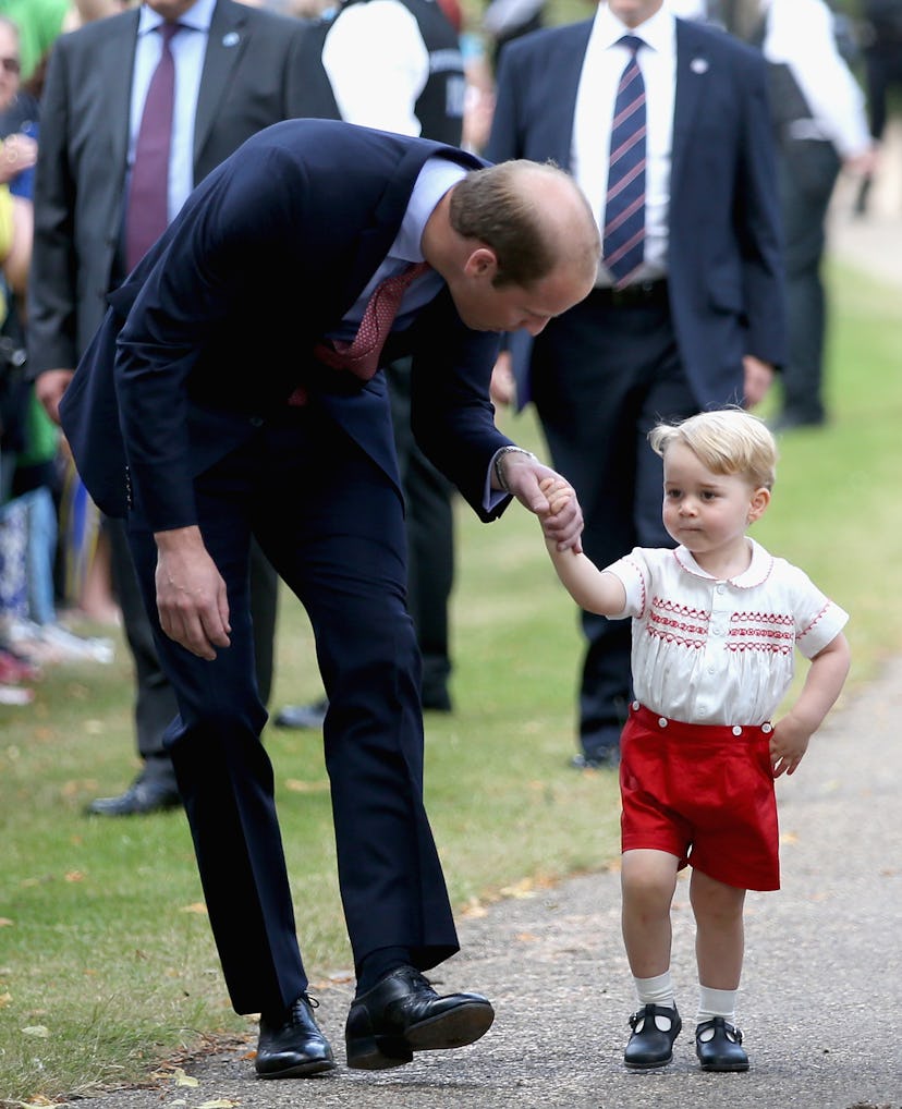 Prince William is all about eye contact with his kids.