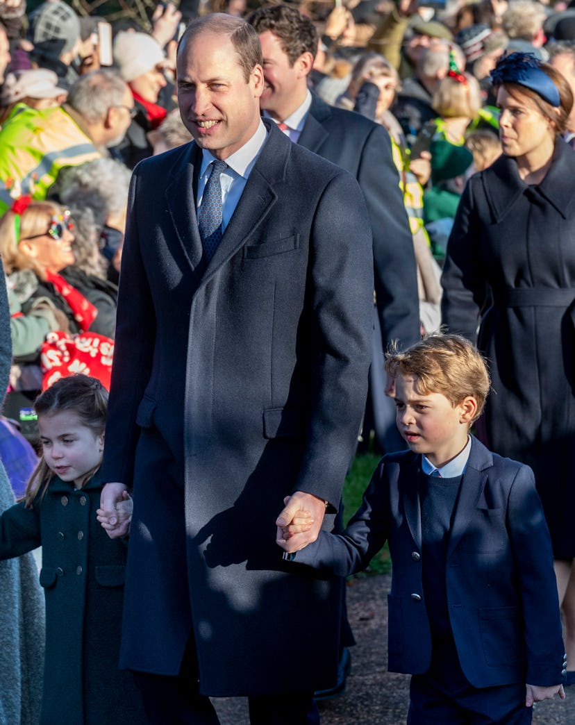Prince William took his kids to church on Christmas Day.
