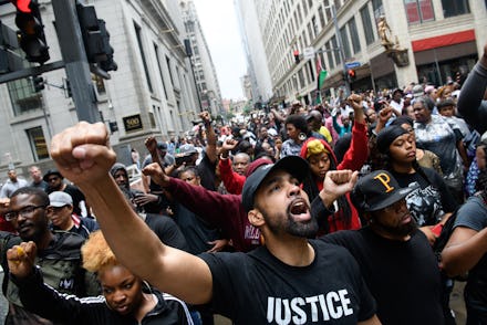 African- Americans protesting on the streets, wanting respect, recognition and equal rights that the...