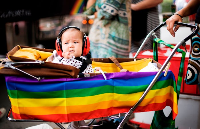 Parents and children have made their support known at pride festivals around the world throughout th...
