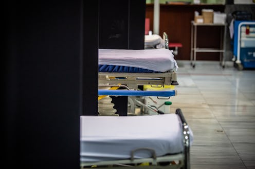 An empty ad-hoc coronavirus patient ward. A study found that dexamethasone, a common steroid, could ...