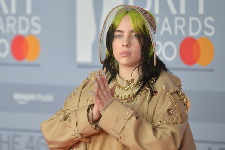 Billie Eilish attends the Brit Awards.