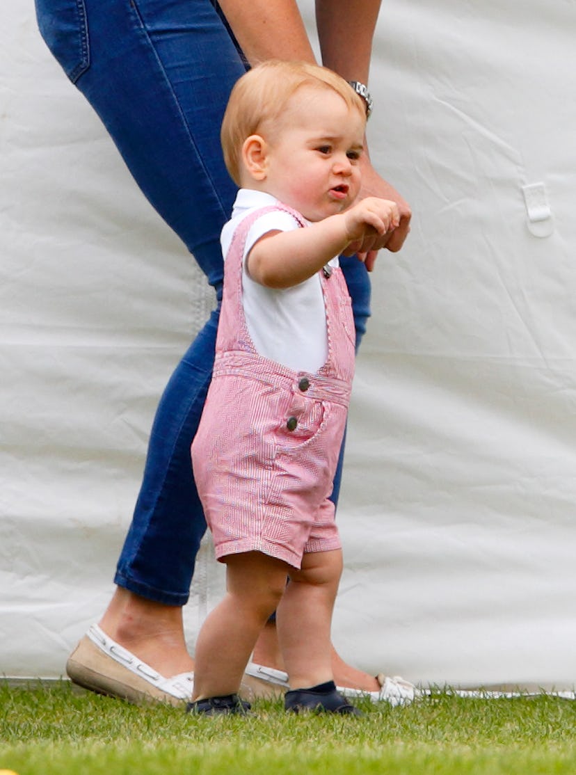 Prince George's overalls are short