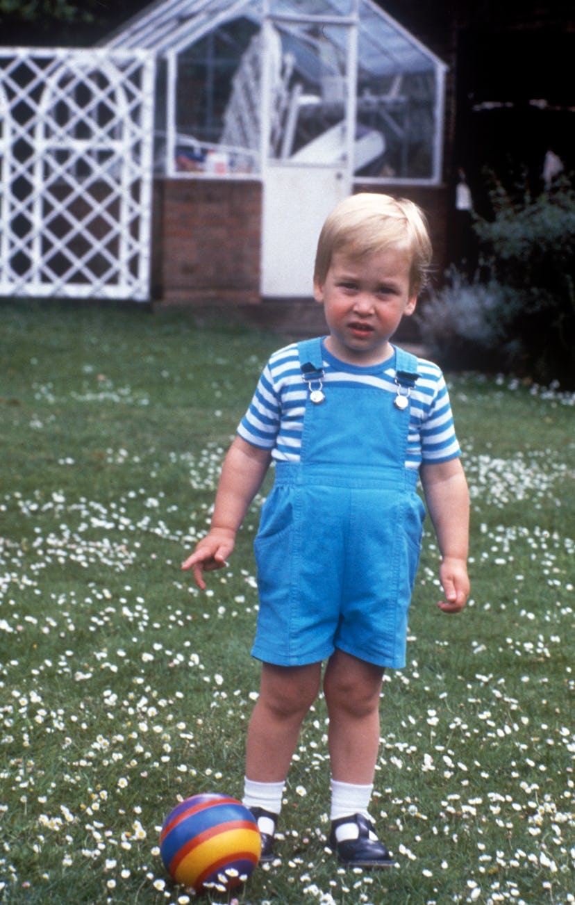 Prince William's overalls were shorts