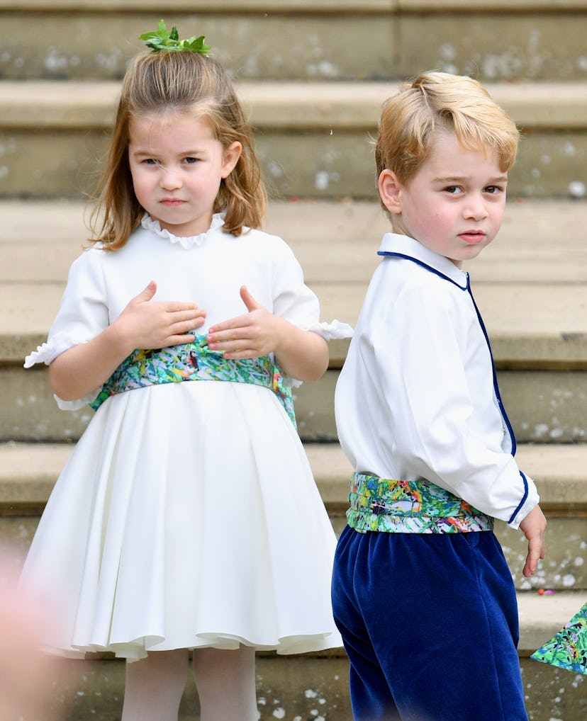 Princess Charlotte matches with Prince George