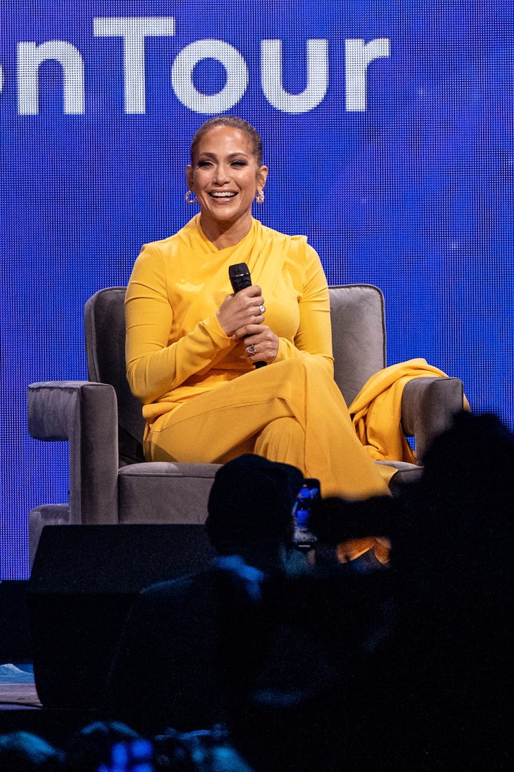 Jennifer Lopez speaks live on-stage.