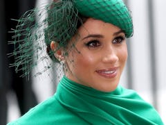 Meghan Markle steps out in an all-green ensemble.