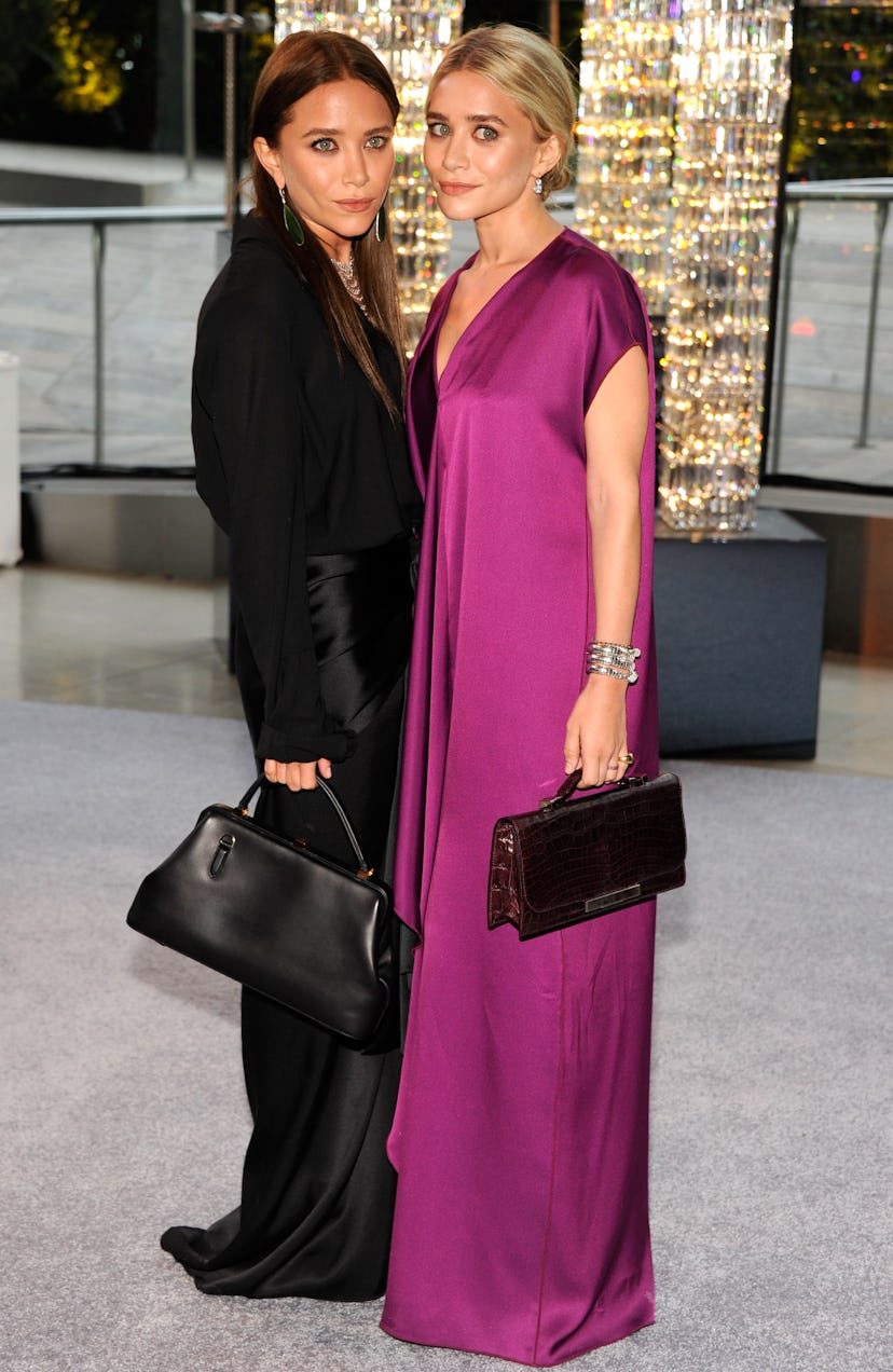 Mary-Kate Olsen and Ashley Olsen attend 2012 CFDA Fashion Awards at Alice Tully Hall on June 4, 2012...