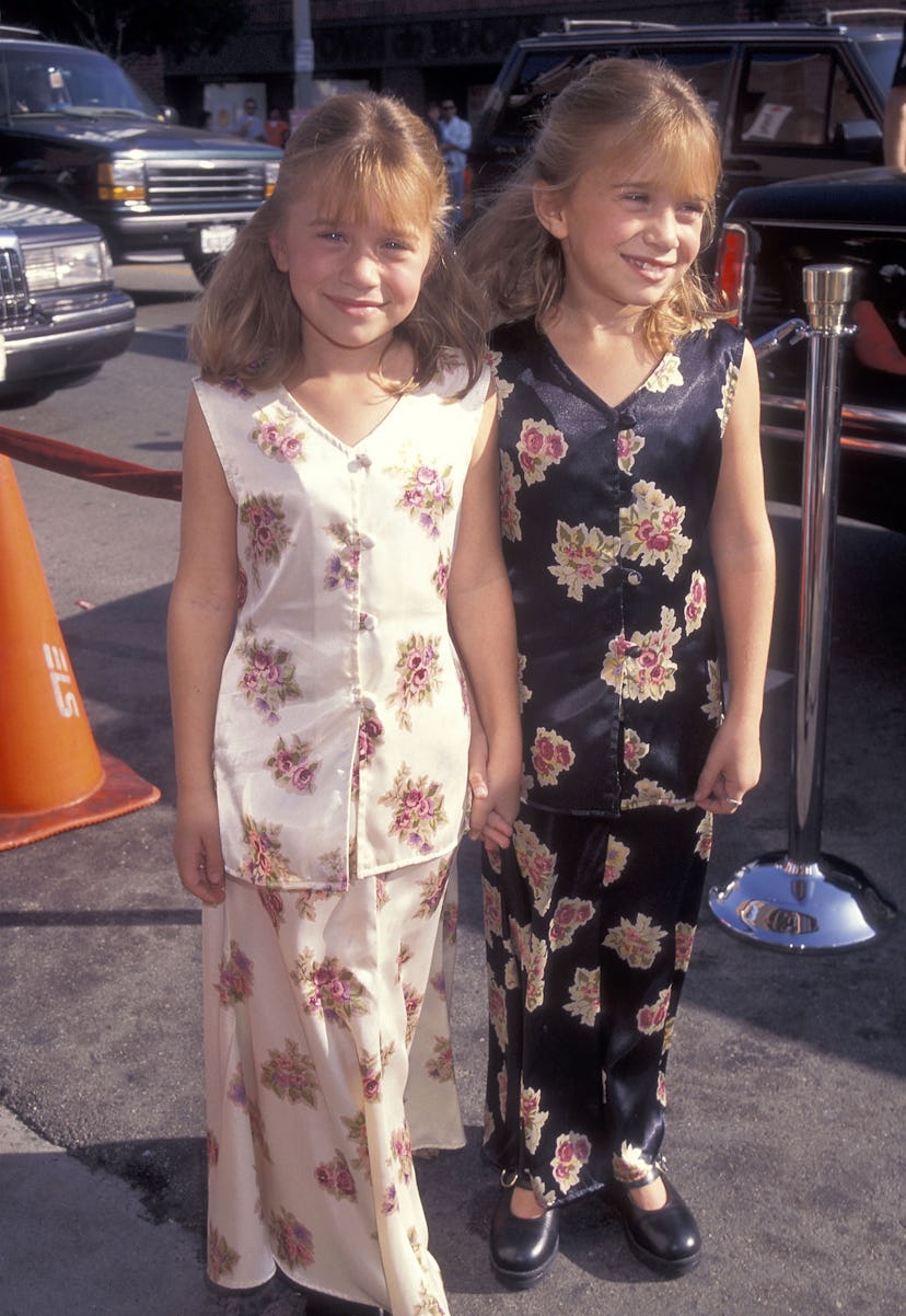 Actressess Mary-Kate and Ashley Olsen attend the "It Takes Two" Westwood Premiere on November 11, 19...