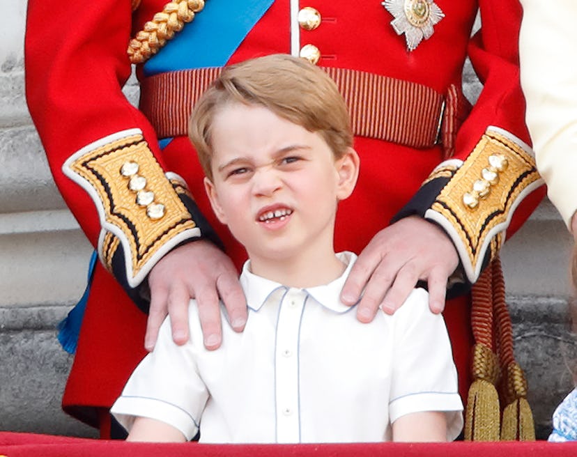 Prince George looked like he might be getting bored of the Trooping in 2019.