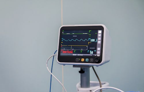 A heart monitor. Broken heart syndrome diagnoses have increased during the coronavirus pandemic