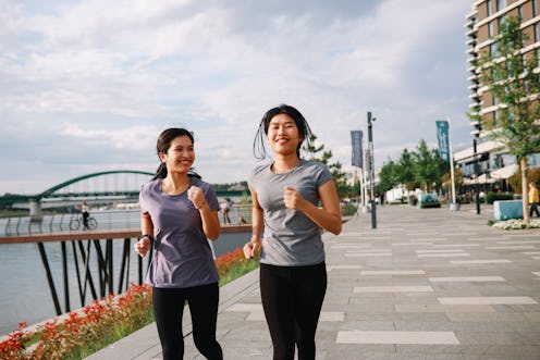 women, jogging