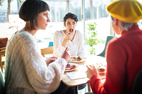 friends, lunch, food