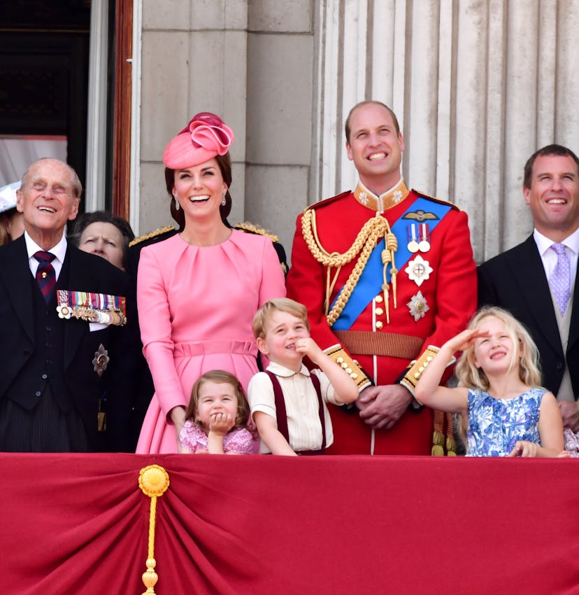 Middleton and Charlotte dress in pink