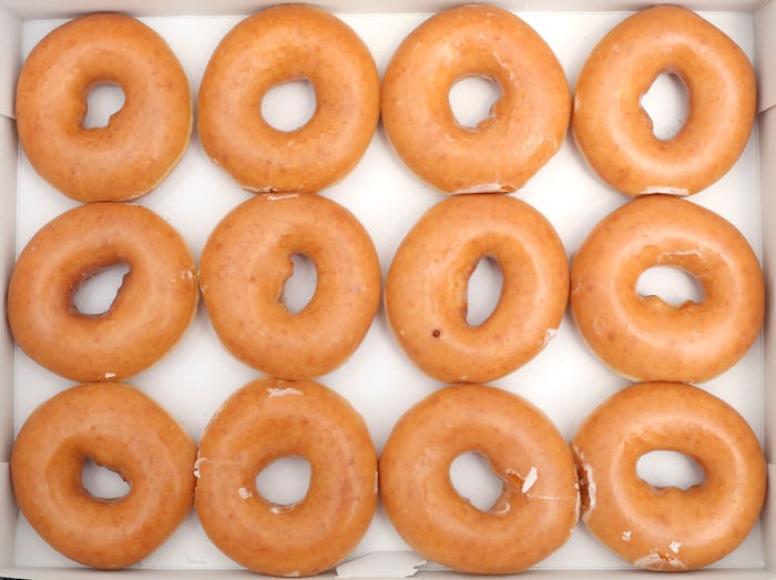 Krispy Kreme celebrates its birthday with free donuts.