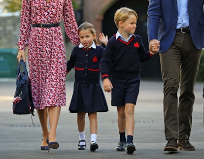 Princess Charlotte's uniform looks much like George's
