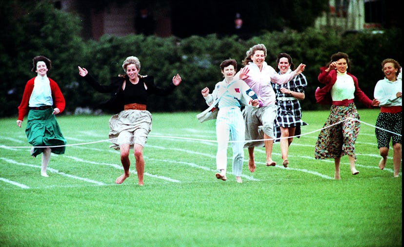 Princess Diana had no problem running for her sons.