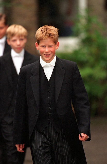 Prince Harry attends Eton College
