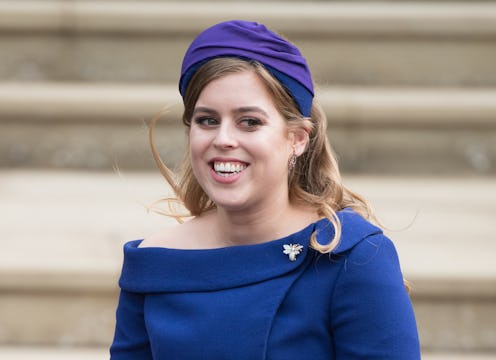 Princess Beatrice's wedding hairstyle was a casual half-up look