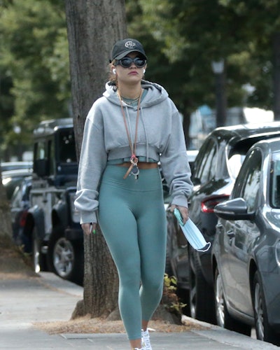 Rita Ora's Green Lululemon Leggings Are The Next Color Trend (And Come In  Bike Shorts Too)