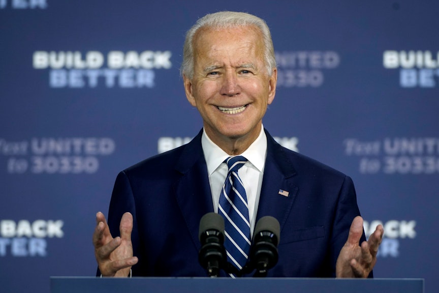 Joe Biden's crack that Trump is America's first racist president did not go  over well