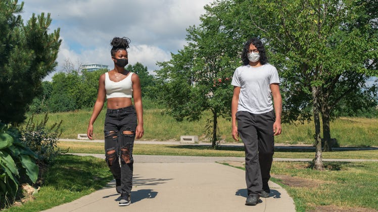 Here's what to know about wearing a mask outside as states continue reopening.