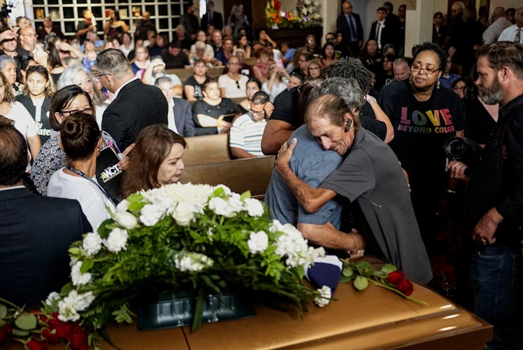 A memorial service following the El Paso shooting, a hate crime in which 23 were killed and 22 were ...