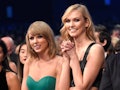 Taylor Swift and Karlie Kloss attend the AMAs.