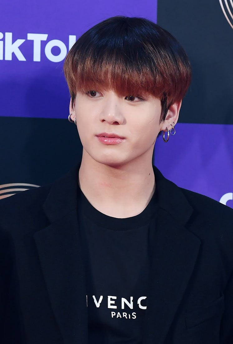 Jungkook attends an event sponsored by TikTok.