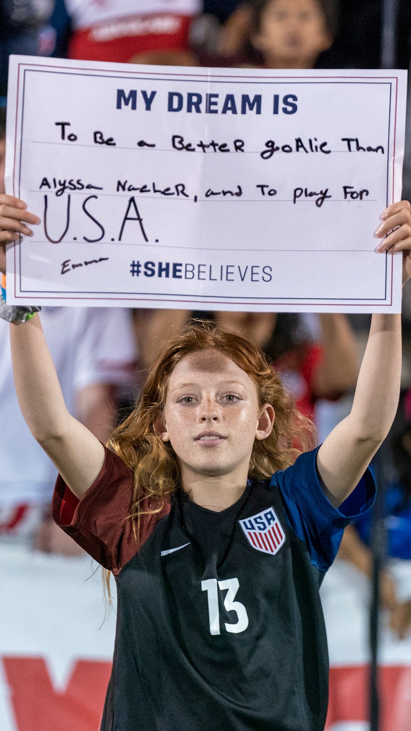 A fan of the U.S. women's national soccer team