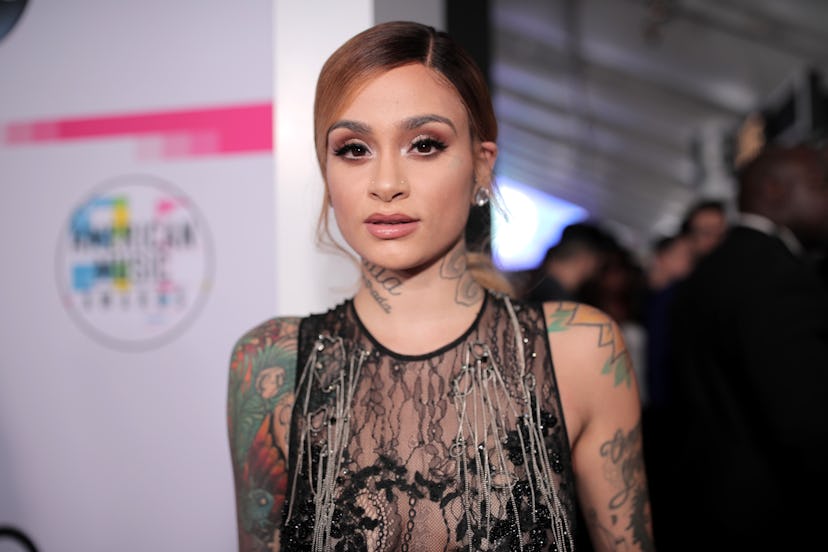 Kehlani poses on red carpet in sheer gown