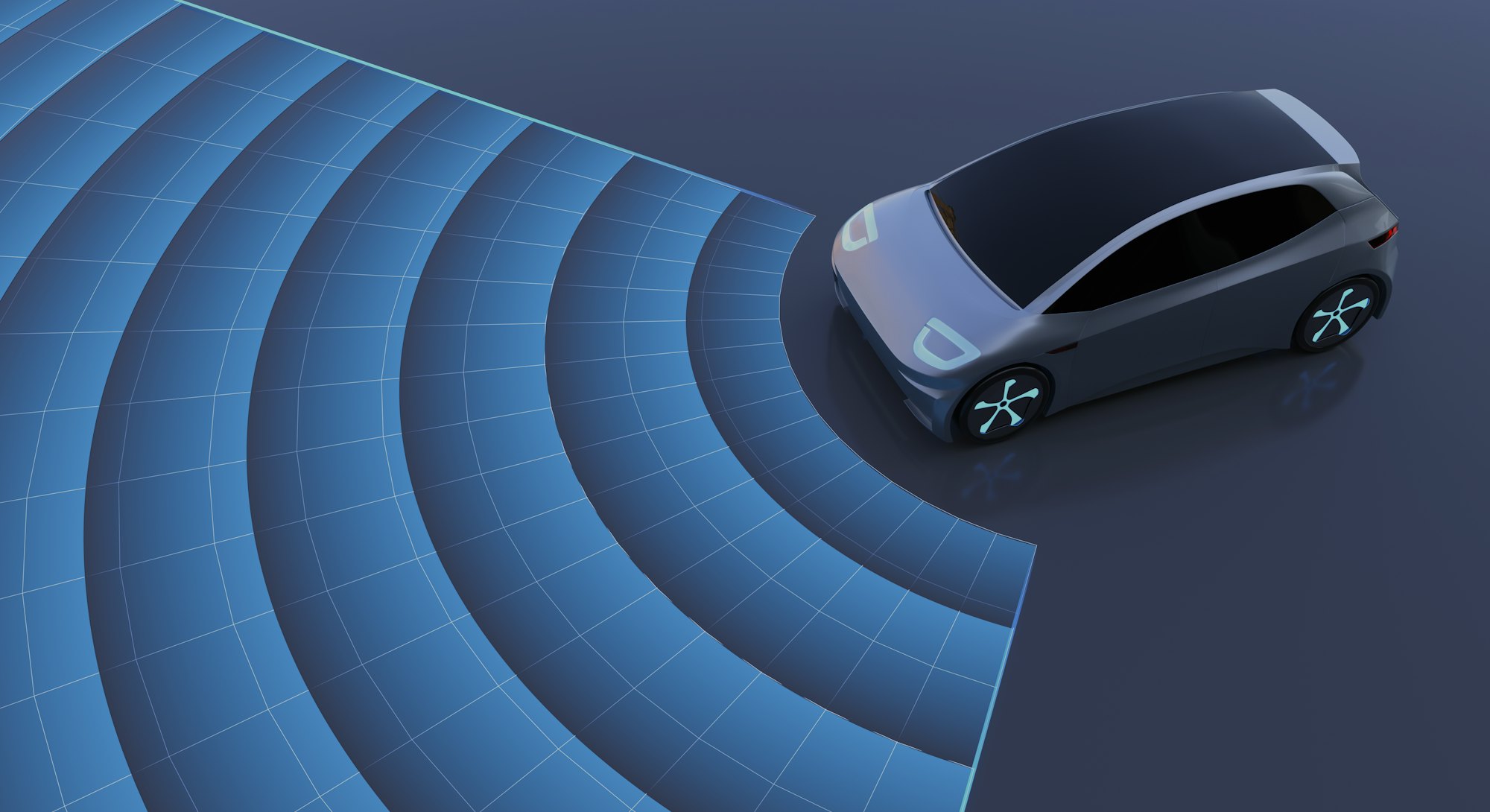 Autonomous self-driving car.