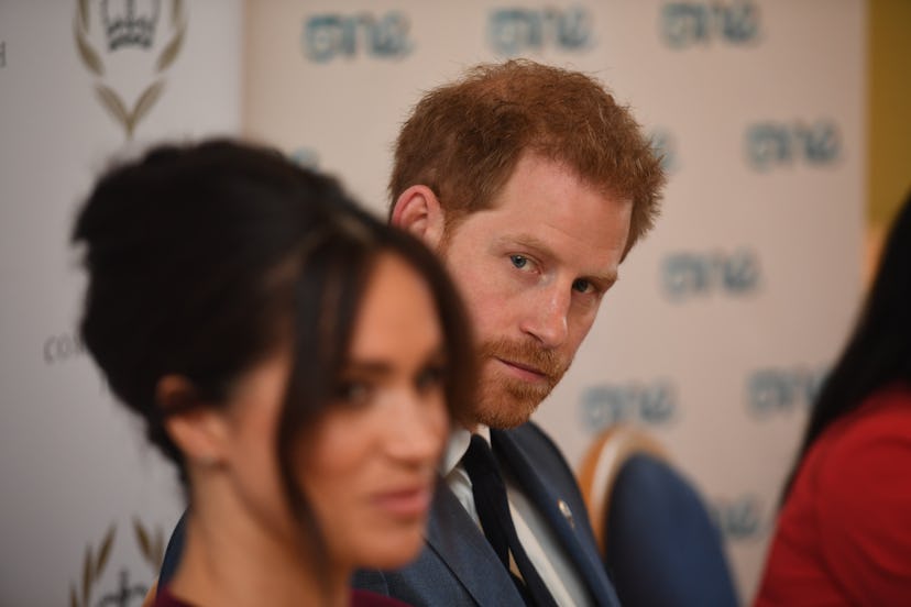 Prince Harry was checking out his wife at a royal event.