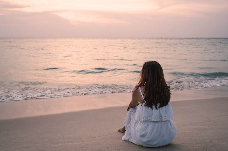 woman, ocean, wonder