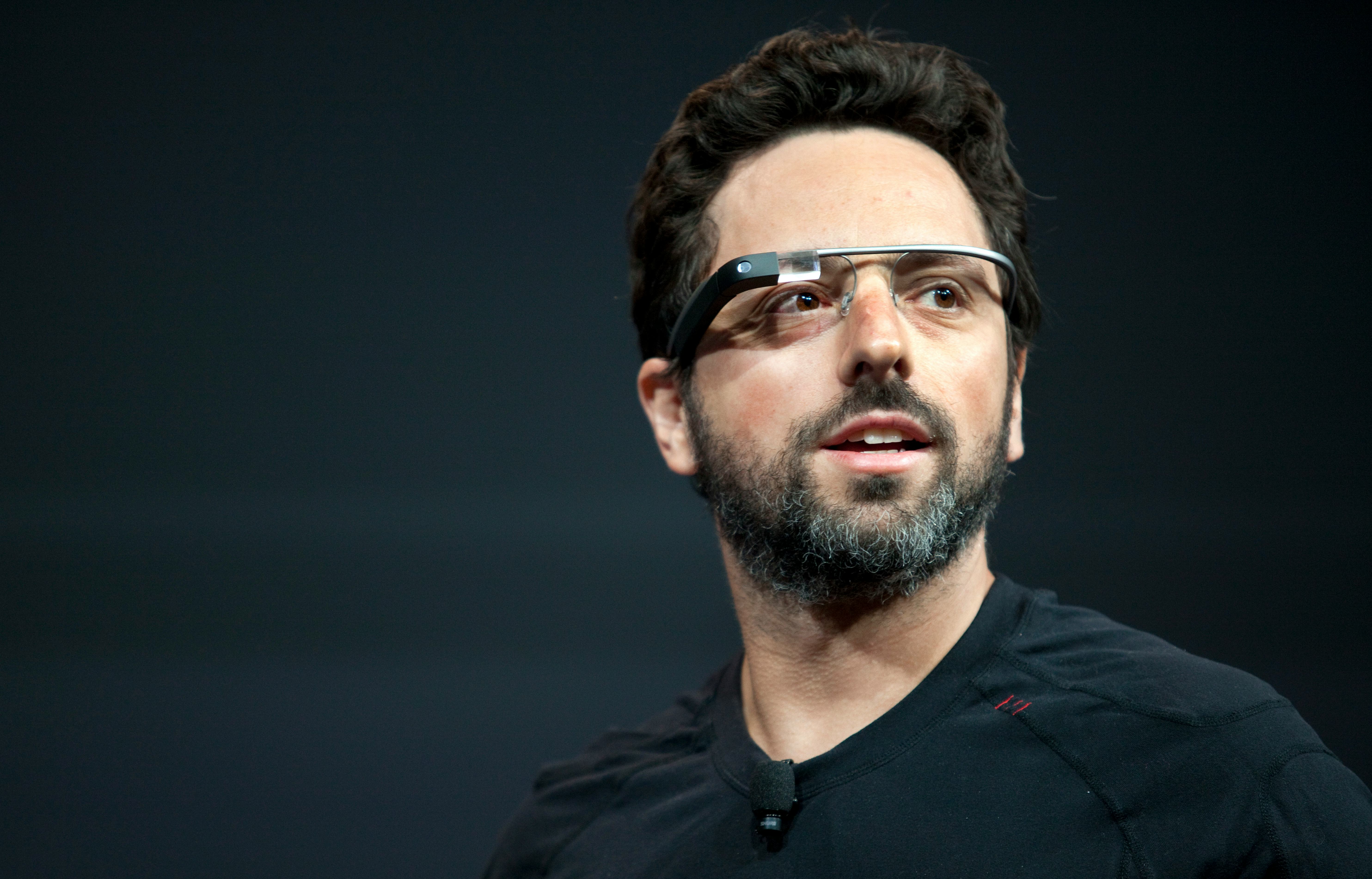 The Google Glass headset.