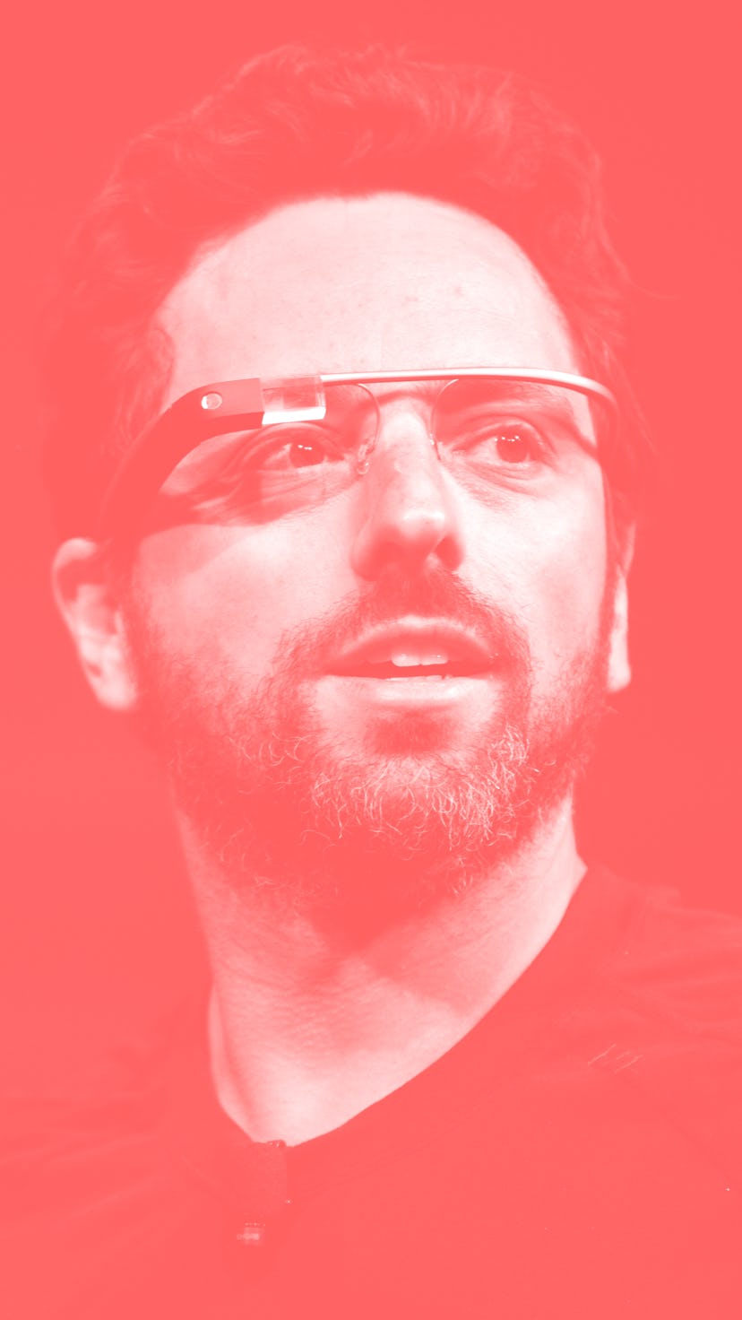 The Google Glass headset.