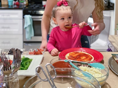 Experts say pizza can be a healthy, well-balanced meal for babies if you make it yourself.