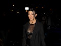 Kourtney Kardashian steps out in an all black ensemble.