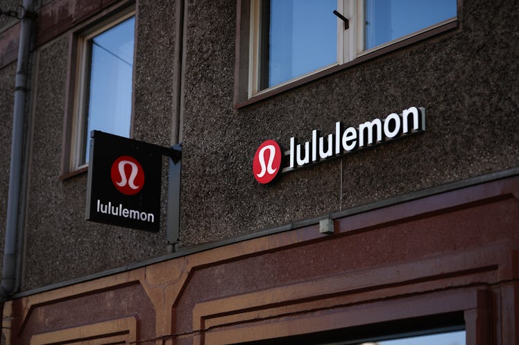 The Lululemon store sign from outside