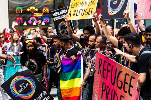 LGBT refugee pride demonstration