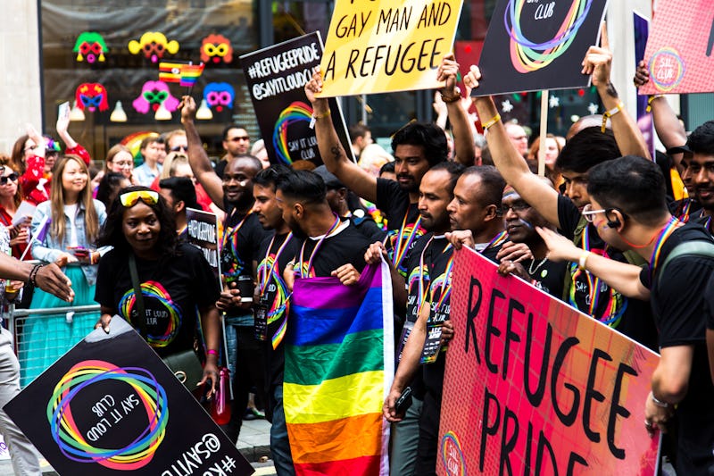 LGBT refugee pride demonstration