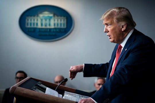 Speaking to reporters on Monday, President Donald Trump continued to claim children's COVID-19 risk ...