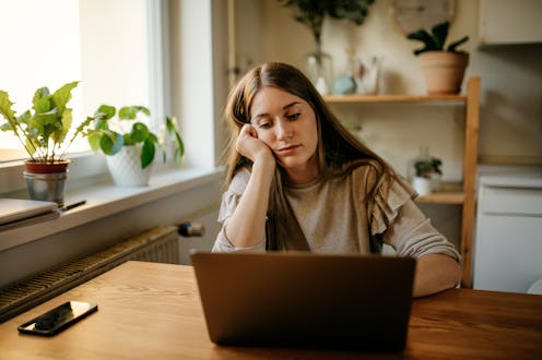 working, laptop