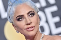 Lady Gaga's light blue hair for summer 2020.