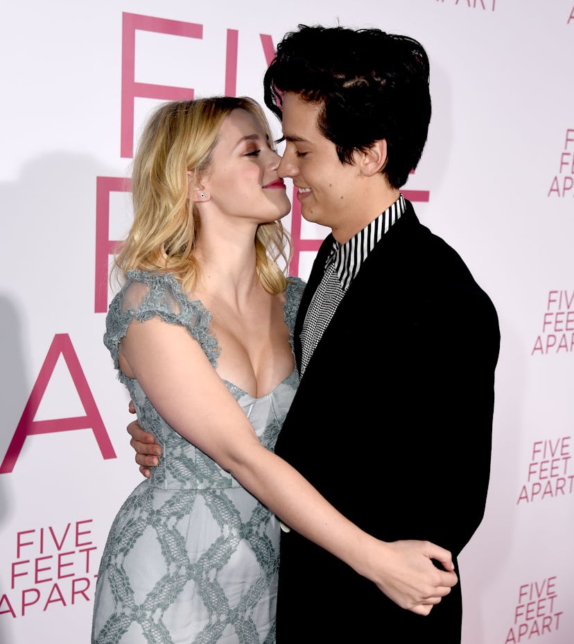 Cole Sprouse and Lili Reinhart at the 'Five Feet Apart' movie premiere